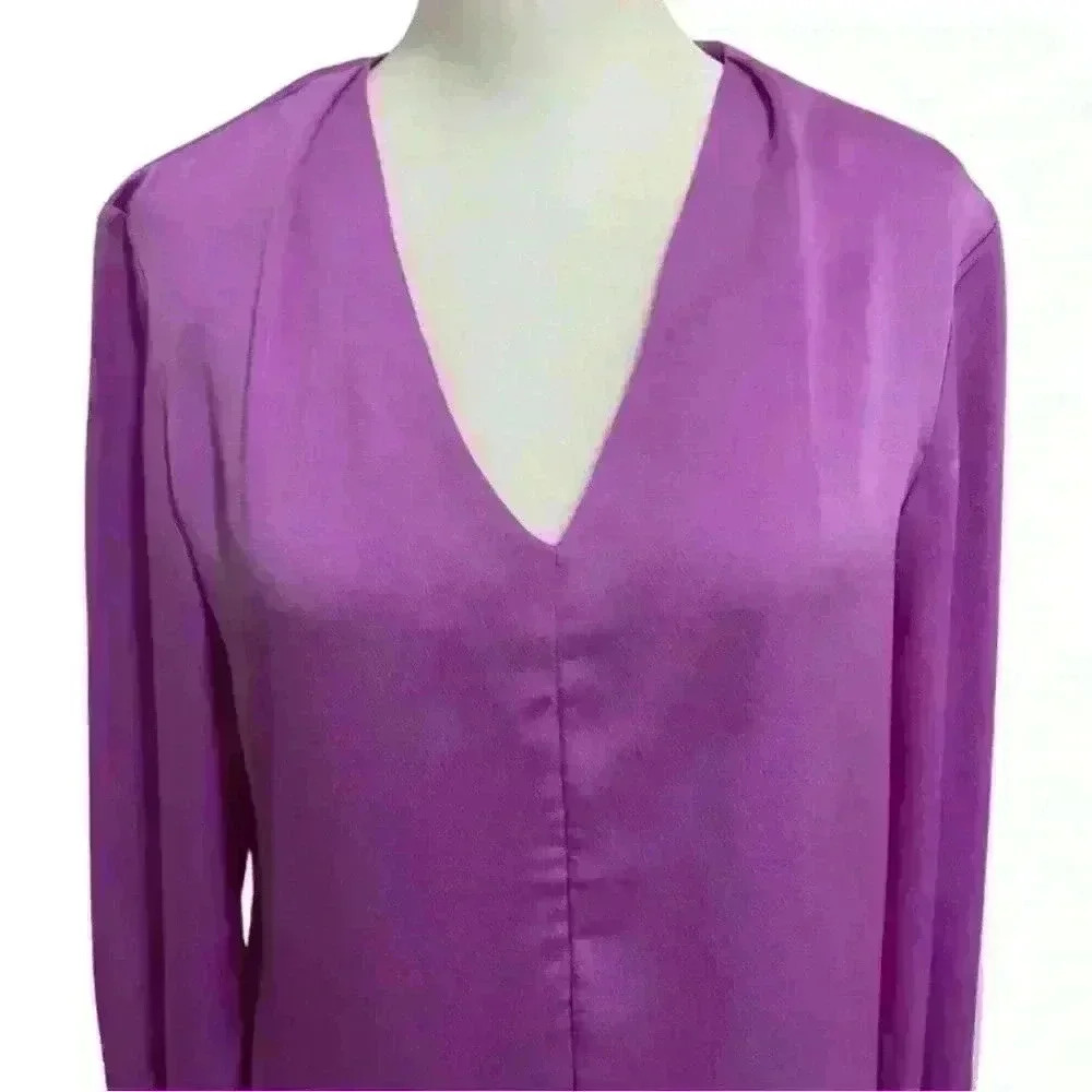 Women’s Banana Republic Orchid V-Neck Blouse - Picture 4 of 6